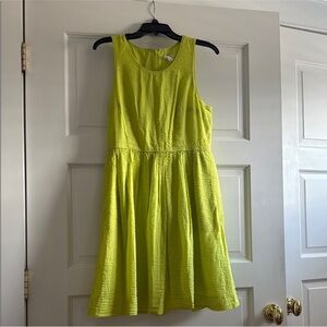 J. Crew Vibrant Green Dress